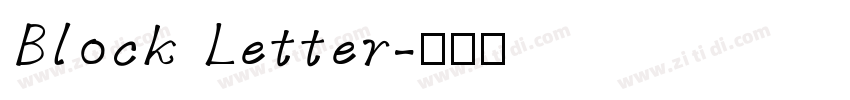 Block Letter字体转换